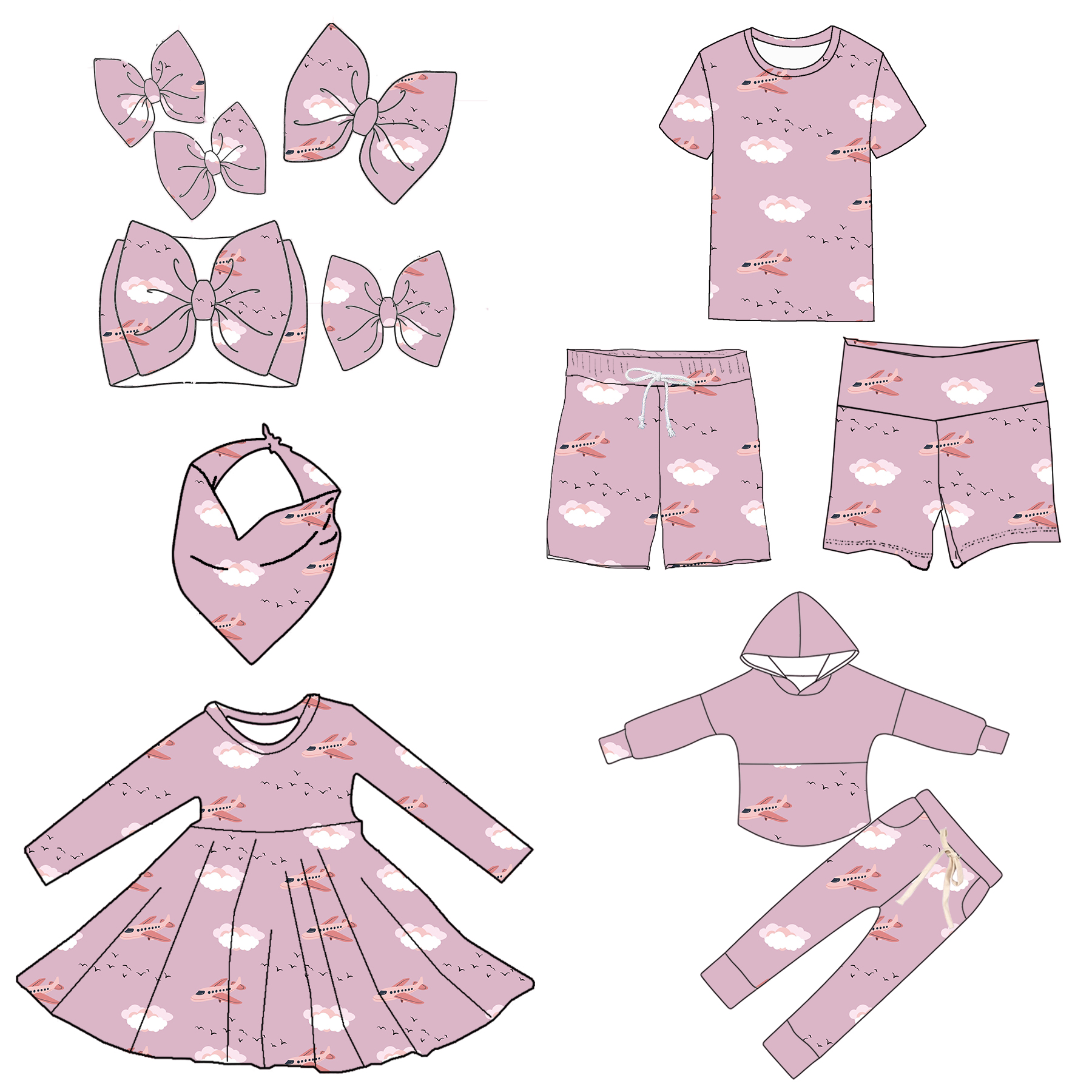 set di abbigliamento per ragazze 2