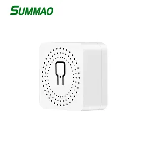 Smart Home Otomasi 10A Saklar Wifi Cerdas Mini, Sakelar DIY Mendukung Kontrol 2 Arah, Modul Saklar Wifi Cerdas Tuya