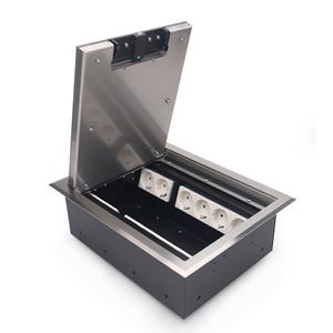 Boîte de prise électrique à poser au sol pour bureau et usage domestique, compatible avec les prises multi-standards - Product Image 4