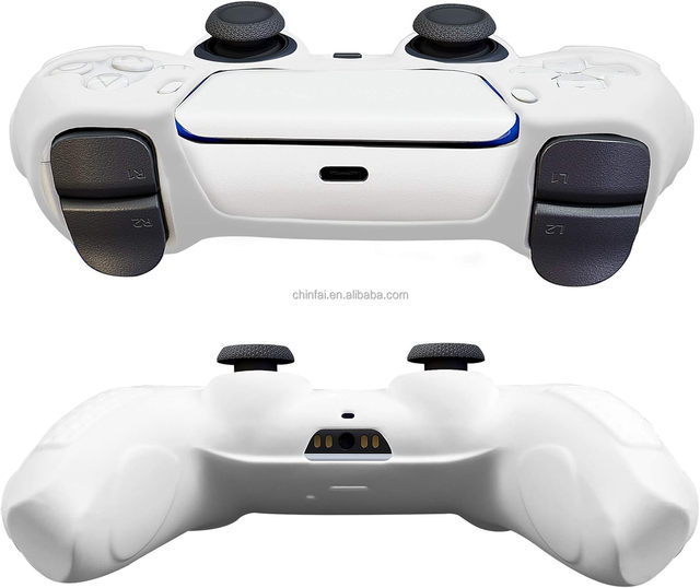 Silicone Protective Case Cover Skin for PS5 Controller with Thumb Grips
