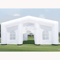 Tente Gonflable Blanche Portable pour Fête et Mariage, Élégant Chapiteau pour Événements, Boîtes de Nuit et Publicité
