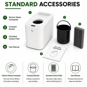 <span class=keywords><strong>Composteur</strong></span> électrique compact de 2,5 L pour déchets organiques domestiques, à poser sur le comptoir - Product Image 6