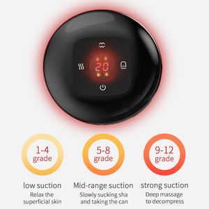 Frascos de presión negativa Luz roja Guasha Terapia de raspado corporal magnética Ventosas de masaje de succión al vacío eléctrica para el dolor - Product Image 5
