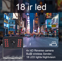 Grosir mendukung Ahd 9-36v kamera cadangan truk kendaraan 10.1 inci 1024*600 Hd Monitor 6ch Dvr tampilan belakang Monitor mobil sistem kit