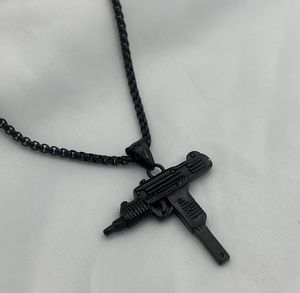 התאמה אישית חדשה uzi & Ak-47 שרשרת תליון 316L שרשרת מתכת בסגנון צבאי נירוסטה - Product Image 4