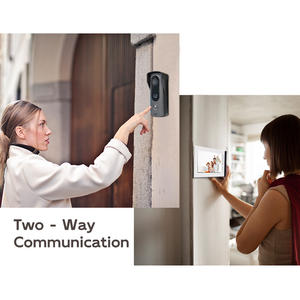 Vidéophone 4 fils pour villa et grande <span class=keywords><strong>maison</strong></span> |   Écran tactile de 7 pouces, audio bidirectionnel, étanche IP65, connexion filaire stable 1080P - Product Image 2