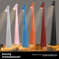 Lampu Meja LED Kelas Atas, Lampu Malam Isi Ulang, Lampu Suasana Bergaya Macaron, Lampu Meja Samping Tempat Tidur Kamar Tidur