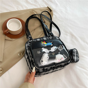 Túi đeo chéo hình trái tim Kawaii thời thượng 2025, màu pastel dễ thương, có ngăn đựng ghim tháo rời - Product Image 6