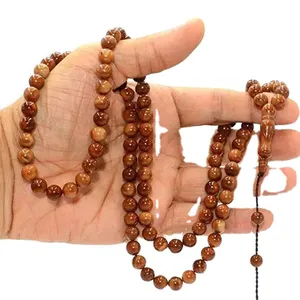 2022 new design Hot sale and popular top quality Kuka Wood Tasbeeh 99pcs Islamic Muslim Prayer Beads Cheap Prices