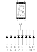 Ultra-Weiße Mini SMD 7-Segment-LED-Anzeige 0,3 Zoll Houkem-3011SMD-ABW