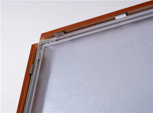 Grainy 32MM Poster Stand Aluminio Madera Color <span class=keywords><strong>Pavimento</strong></span> Signo A-board Indoor Display Sign - Product Image 4