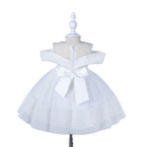 Baby grossisti Fashion Princess, elegante senza maniche 0-2 anni White Party Evening Girls Dresses 2023/ - Product Image 1