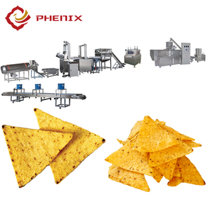 Línea de equipo para hacer alimentos fritos, máquina extrusora de pellets de aperitivo 3d <span class=keywords><strong>2d</strong></span>, proceso de producción de aperitivos de maíz de hojaldre de trigo - Product Image 2