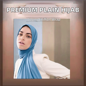 Wholesale High Quality Plain Women Islamic Shawls Headband Muslim Hijabs Headscarf Long Heavy <b>Chiffon</b> Polyester Autumn <b>Scarf</b> - Product Image 2
