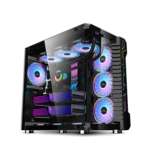SNOWMAN 2023 New Design In Stock Gaming PC Desktop Computer Gaming ATX Computer Case Frame Chassis Mid Tower Cabinet