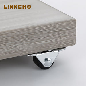 LINKCHO 0,5 Zoll <span class=keywords><strong>Mini</strong></span>-Schwenkrollen mit Bremse, Geräuscharme Nylonräder für Krankenhaus, Schule, Bad, Esszimmermöbel - Langlebig - Product Image 1