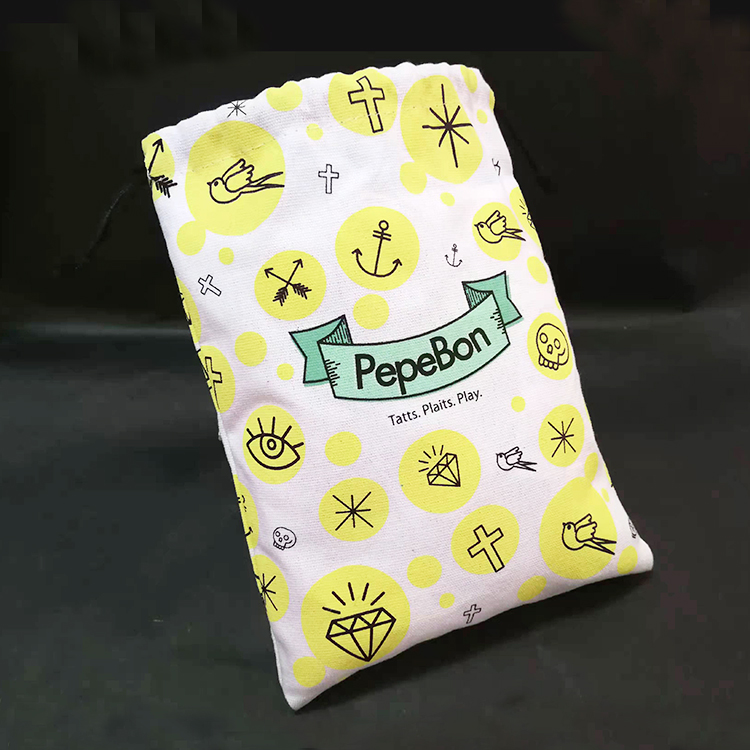 Изготовленный на заказ многоразовый логотип напечатанный подарок холст хлопок шнурок сумка Плюшевые игрушки пакет пылезащитные мешки