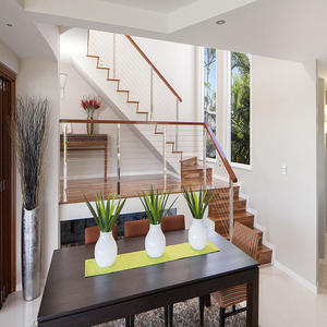 Balustrade en câble d'acier Barandas De Hierro Para Balcones/barandilla Acero/balcony Ss Railing - Product Image 2