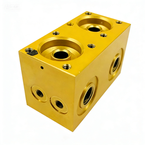 Bloque de Colector Hidráulico Integrado Mecanizado por CNC para Integración de Válvulas en Sistemas Hidráulicos de Máquinas Herramienta Industriales - Product Image 1