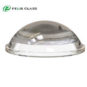 Lente de faro Lente de vidrio de repuesto Cob Fabricante de vidrio LED óptico Forma personalizada 30 45 60 90 120 grados Transparente - Product Image 1