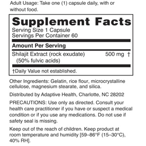 Suplementos de Shilajit Puro del Himalaya OEM, Cápsulas Naturales para Adultos, No para Adolescentes o Mujeres Embarazadas, Marca Privada - Product Image 2