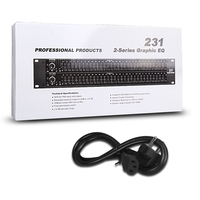 Égaliseur audio stéréo professionnel EIF DBX 231 avec construction métallique, double gestion des haut-parleurs 31 bandes