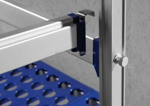 Heavy Duty 4 Layer Aluminum Alloy <b>Storage</b> Shelf Commercial Multi-Tier Rack <b>for</b> Kitchen Warehouse Pantry Canteen - Product Image 3