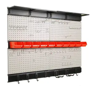 4 ft. 48x40 pollici Garage Metal Pegboard Organizer Utility Tool Storage Kit con ganci per utensili RACK Pegboard Organizer da parete