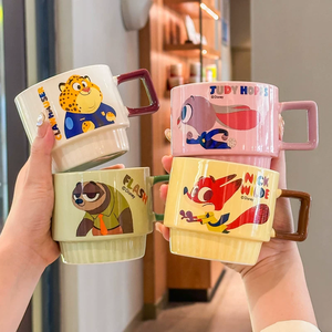 Taza de Cerámica <span class=keywords><strong>Disney</strong></span> con Asa, Diseño de Dibujos Animados y Caja de Regalo, Taza para Café, Leche, Regalo, Oficina y Navidad - Product Image 4