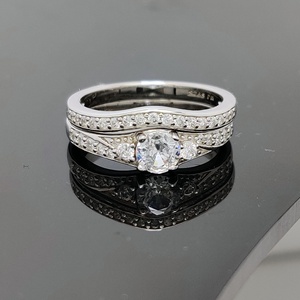 Ngành công nghiệp Bán buôn giá bạc nhẫn cưới Trilogy 925 bạc tối giản Nhẫn đính hôn Nhẫn tùy chỉnh đồ trang sức phụ nữ - Product Image 2