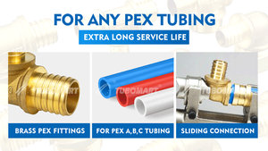 Conector en T Deslizante Hembra de Latón OEM Tubomart para Tuberías <span class=keywords><strong>PEX</strong></span>, Similar a <span class=keywords><strong>UPONOR</strong></span> - Product Image 5