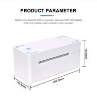 Impresora de Etiquetas Térmica de Alta Calidad 4*6 Phomemo PM241BT o Impresora Térmica con Conexión USB para Teléfono y Computadora