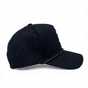 Gorra de Béisbol con Cuerda, Fabricada en Vietnam, Logotipo Personalizable, 5 Paneles, Visera Precurvada, Color Negro Sólido, para Uso Casual al Aire Libre para Adultos - Product Image 2