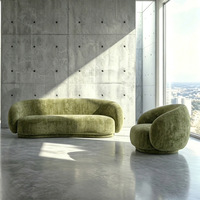 Ensemble de canapés en tissu de luxe pour salon moderne, idéal pour bureaux de vente haut de gamme, hôtels, salons de beauté, zones de repos, salles de réunion et de réception