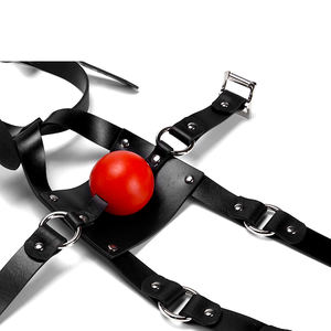 Spina di <span class=keywords><strong>bocca</strong></span> all'ingrosso giocattoli del sesso alternativo <span class=keywords><strong>palla</strong></span> di ritenuta <span class=keywords><strong>bocca</strong></span> per coppia schiavo cablaggio BDSM Bondage bavaglio - Product Image 1