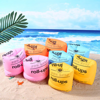 Brassards gonflables flottants pour adultes et enfants, pour jeux aquatiques, brassards flottants enroulables pour la natation