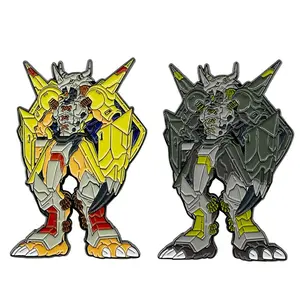Metal Badge Brooch Pins, Digimon Patamon Anime, Palmon Digimon Anime