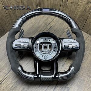 Volante LED de Fibra de Carbono Compatible con Mercedes-Benz GLE450 A45 C43 C63 C450 S63 E63 W204 W205 W213 W222 A250 - Product Image 1