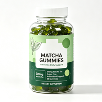 Gummies de thé vert matcha pour adultes sous marque privée pour le soutien énergétique, personnalisation OEM, durée de conservation de 24 mois
