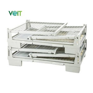 Công nghiệp Heavy Duty mạ kẽm Gấp Thép gitterbox Pallet hộp container - Product Image 3