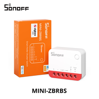 SONOFF MINI-ZBRBS Interrupteur intelligent Zigbee pour volet roulant, format mini, amplificateur de signal pour scènes intelligentes, transforme les rideaux, compatible avec le hub Sonoff Zigbee