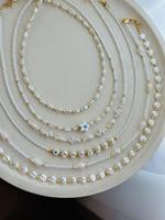 Pendentif océan fait main breloque sur chaîne réglable délicat collier empilable en perles Boho bijoux côtiers meilleurs cadeaux pour elle