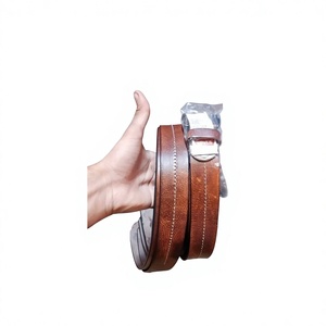 Cinturón de Cuero Vacuno Vintage Unisex para Niños, Personalizable con Logotipo, Hebilla de Acero Resistente, Ecológico, Venta al Por Mayor - Product Image 3