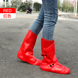 Màu Hồng Phụ Nữ Và Nam Giới Không Thấm Nước Giày PVC Che Mưa Tuyết Khởi Động Bao Gồm Tái Sử Dụng Mưa Trượt Kháng Bao Gồm - Product Image 4