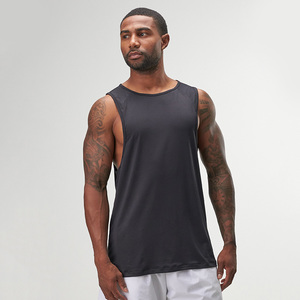 Canotta da <span class=keywords><strong>Uomo</strong></span> Personalizzata con Logo, Asciugatura Rapida, Pannello Posteriore in Rete Traspirante, per Palestra e Allenamento, Canotta Sportiva - Product Image 1