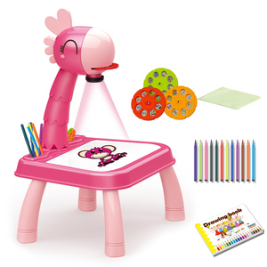 Divertido Juego de Juguetes de Dibujo y Pintura con Proyección Inteligente, Tablero de Plástico, Kits de Aprendizaje, Máquina de Dibujo con Proyector - Product Image 1