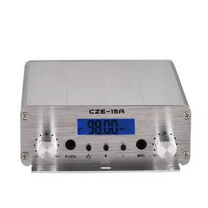 CZERF CZE-15A कम पावर एफएम ट्रांसमीटर 15W रेडियो ट्रांसमीटर उच्च गुणवत्ता ट्रांसमीटर एफएम