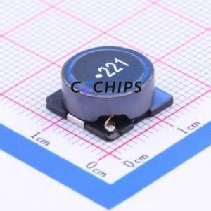 ตัวเหนี่ยวนำไฟฟ้าแบบ SMD รุ่น SMDRS1255-221M ขนาด 12.5x12.5 มม. (ค่าความเหนี่ยวนำ: 220uH) (ความแม่นยำ: 20%) (กระแสไฟฟ้าที่กำหนด: 720mA) - Product Image 1