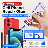 Colle adhésive transparente multi-usages Nianlida 25/50/110ml pour réparation de téléphones, bijoux, strass, nail art, coques de téléphone, bricolage et artisanat