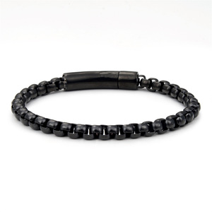 Classic Gold <b>Silver</b> Plated Zircon Chain Link Bracelet Durable Stainless Steel Unisex Wrist Jewelry - Product Image 5